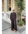 Kayla Kimonolu Oysh Takım - Acı Kahve