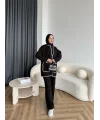 Kuzy Cepli Triko Takım - Siyah