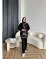 Kuzy Cepli Triko Takım - Siyah