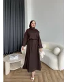 Lasa Oysh Elbise - Acı Kahve