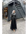 Lolita Deri Elbise - Siyah