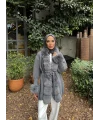 Luella Kürk Detaylı Hırka - Gri
