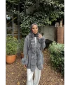 Luella Kürk Detaylı Hırka - Gri