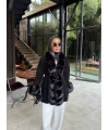 Luella Kürk Detaylı Hırka - Siyah