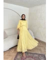 Manu Pamuk Elbise - Sarı