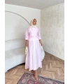 Maysa Tül Etekli Takım - Pembe