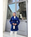 Moonlight Bağlamalı Ceket - Lacivert