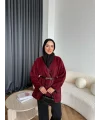 My-Edal Angora Hırka - Bordo