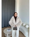 Olesa Kürk Mont - Bej