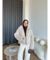 Olesa Kürk Mont - Bej