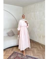 Palüde Müslin Elbise - Pembe
