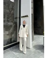 Rüvi Pantololu Takım - Beyaz