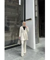 Rüvi Pantololu Takım - Beyaz