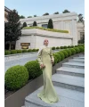 Sue Tasarım Elbise - Yağ Yeşili