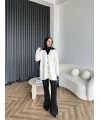 Viona Tüylü Hırka - Ekru