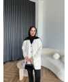 Viona Tüylü Hırka - Ekru