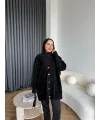 Viona Tüylü Hırka - Siyah