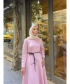 Zühre Puf Elbise - Pembe
