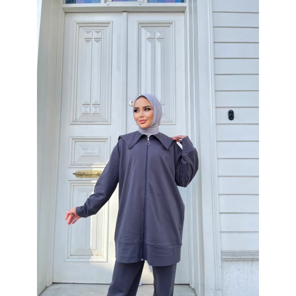 Duhan İkili Takım - Gri