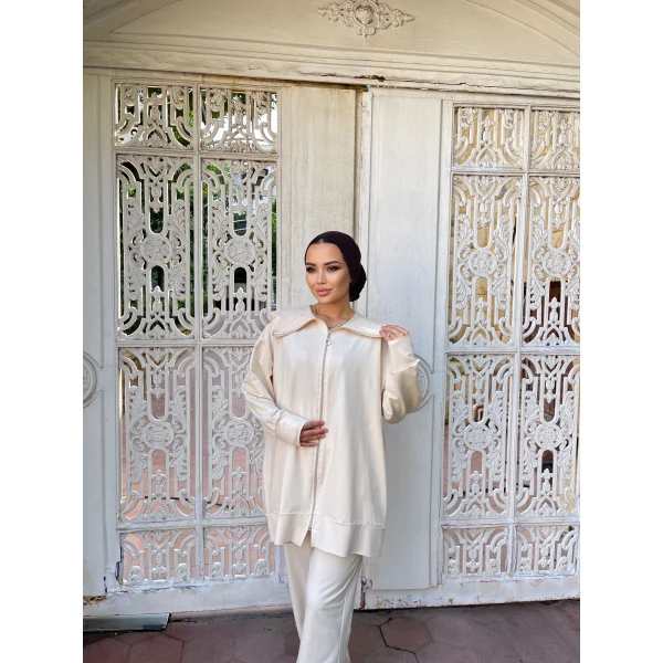 Duhan İkili Takım - Krem