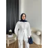 Hen - Mihra Bel Detaylı Gömlek - Beyaz