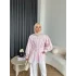 Hen - Mihra Bel Detaylı Gömlek - Pembe