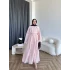 Qu - Yarasa Kol Brode Etekli Takım - Pembe