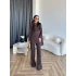 Fuş - Luxe Omuzu Püskül İpli Takım - Acı Kahve