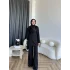 Fuş - Luxe Omuzu Püskül İpli Takım - Siyah
