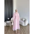 Qu - Liva Volan Detay Elbise - Pembe