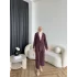 Mav - Moza Düğmeli Takım - Bordo