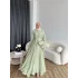 Fuş - Navyl Modal Elbise - Yeşil