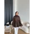 Fuş - Ferilan Fermuarlı Gömlek - Kahve