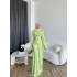 Sue Tasarım Elbise - Yağ Yeşili