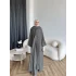 Bel - Zyra Omuz Şallı Yırtmaçlı Takım - Haki