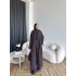Bel - Zyra Omuz Şallı Yırtmaçlı Takım - Kahve