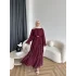 Hen - Endara Şifon Elbise - Bordo