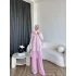 Pwn - Felan Çizgi Detay Atkılı Oysh Takım - Pembe