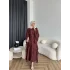 Tb - Gezce Kat Kat Etekli Takım - Bordo