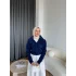 Boncuk Detaylı Mini Hırka - Lacivert