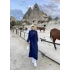 Cesla Fitilli Triko Elbise - Lacivert
