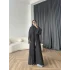 Duq - Doha Şal Hediye Abaya - Siyah