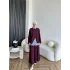 Es - Venal Gömlek Detay Oysh Takım - Bordo