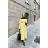 Evsa Mini Gold Düğmeli Elbise - Sarı