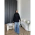 Eyla Fermuarlı Hırka - Siyah