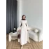 Fuş - Birit Bağlamalı Dantel Elbise - Bej
