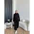 Hen - Giral Yaka Detay Oysh Takım - Siyah