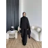Hot - Nesly Omuz Pelerin Detay Takım - Siyah