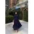 Kırışık Etek - Lacivert