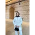 Kurdele Detaylı Kot Ceket - Beyaz